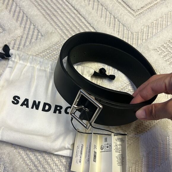 SANDRO LEATHER BELT - Picture 4 of 5
